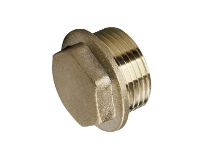 Mosazná zátka - 3/4" M - s vnějším závitem