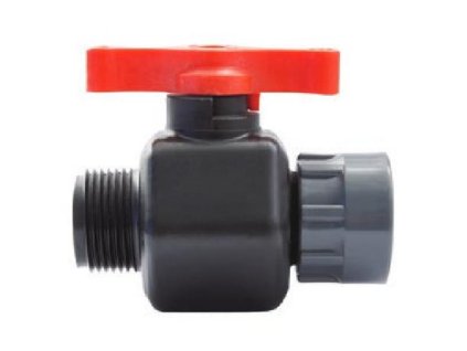 Rain PVC ventil guľový 1"M x 1" UN holender_PN12