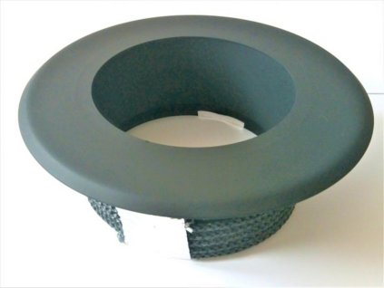 Oceľová komínová redukcia do komína s ružicou - priemer 120 / 200 mm, hrúbka steny rúry 1,5 mm, dymovod - hrubostenný