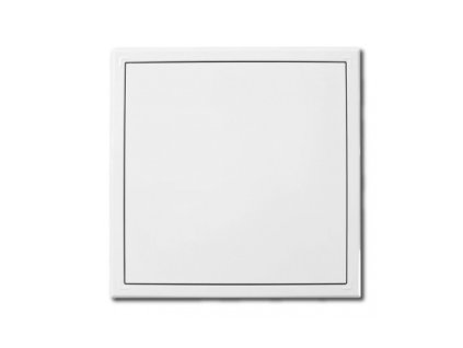 HACO Revízne / vaňové dvierka kovové 200x200 mm s tlačným zámkom - biela