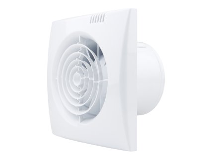 tichy ventilator do kupelne s casovym spinacom hygrostatom a plastovou spatnou klapkou o 100 mm 55 (5)