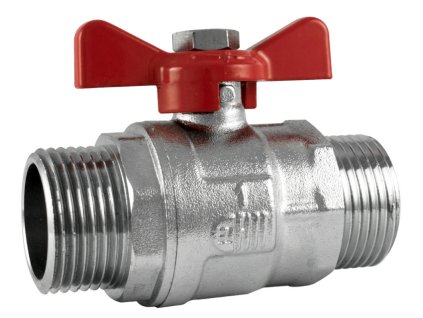 Ventil kulový Advance voda MM 3/4" motýl PN32 /min. -10 max. +120 °C/ celopochromovaný