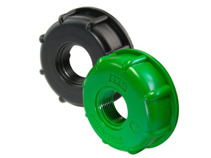 Adaptér Econom čierny, na IBC nádrže závit S60x6 redukovaný na G 6/4" VNZ, polypropylén