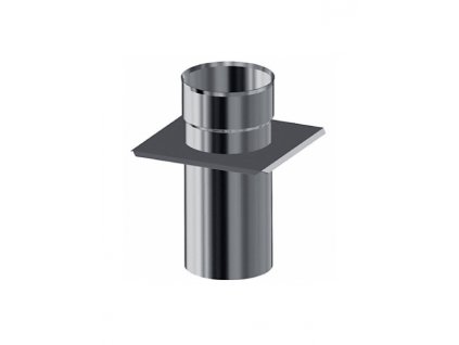 Nerezová komínová päta nástavca - priemer 140 mm, dĺžka 250 mm (0,25 m),dymovod jednoplášť