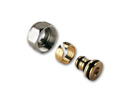 Adaptér / Svorné šroubení ALxPEXxAL / Pert 16 x 2 - upínací šroub 16 x 3/4" s eurokuželem ( eurokonus )