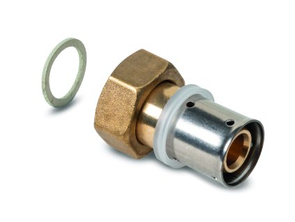 PEX / Multipex lisovací prechod na závit s prevlečnou maticou - 16x1/2" TH - vnútorný závit