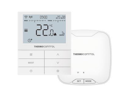 TC920RF-Wifi Bezdrôtový porgramovateľný WiFi termostat (Vykon.modul 230V Termostat 2xbat)