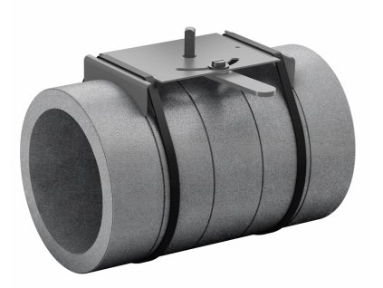Izolovaná rekuperační EPS regulační klapka 160mm