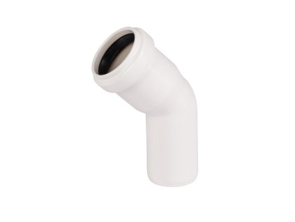 HT odpadní/kanalizační koleno DN 32 - úhel 45° - HTB - bílé