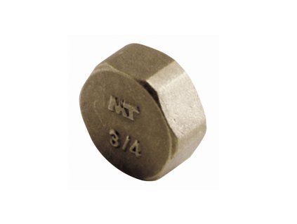 Mosazné víčko - 1/2" F vnější šestihran - s vnitřním závitem