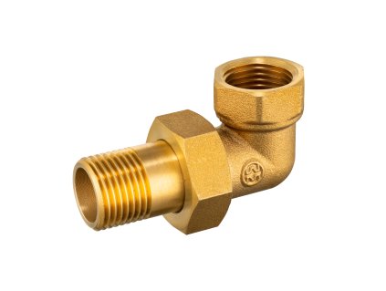 Šróbenie rohové ploché FM mosadz