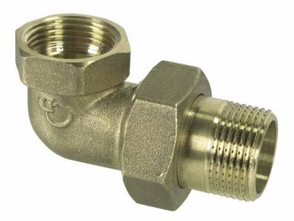 Mosadzné šrobenie rohové konusové 3/4" vonkajší/vnútorný závit