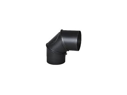 Oceľové komínové koleno s čistiacim otvorom nastaviteľné - priemer 120 mm, hrúbka steny rúry 2 mm, dymovod - hrubostenný