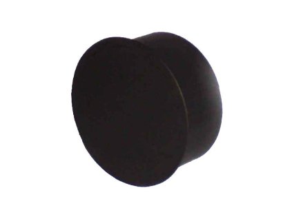Oceľová komínová záslepka čierna - priemer 150 mm, hrúbka steny rúry 1,5 mm, dymovod - hrubostenný