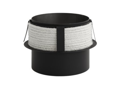Oceľová komínová redukcia s tesniacim povrazcom 120 / 140 mm, hrúbka steny rúry 2 mm, dymovod - hrubostenný