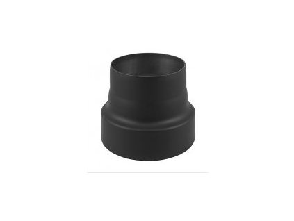 Oceľová komínová redukcia - priemer 120 / 130 mm, hrúbka steny rúry 1,5 mm, dymovod - hrubostenný