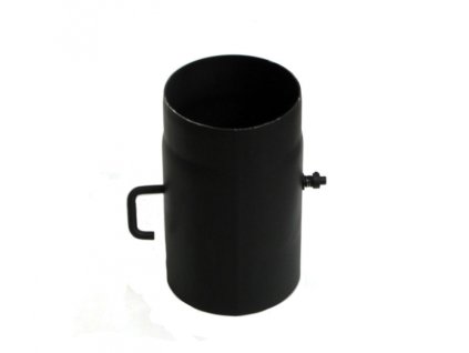 Ocelová komínová klapka krátká - průměr 120 mm, tloušťka stěny trubky 1,5 mm, kouřovod - silnostěnný