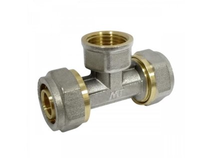 PEX šroubovací t kus s vnitřním závitem 20 x 1/2" x 20