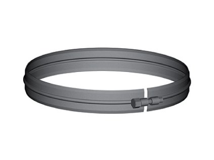 Nerezová komínová spona pro flexi a kouřovod - jednoplášť - průměr 150 mm