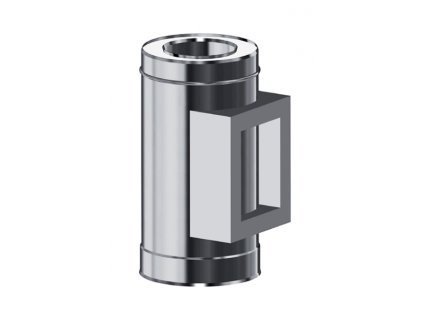 Dvířkový díl s dvířky pro tříplášťový izolovaný komín - průměr 130/225 mm - kouřovod