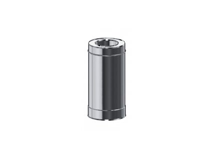 Trojplášťová izolovaná komínová rúra - priemer 130/225 mm, dĺžka 1000 mm ( 1 m ) - dymovod