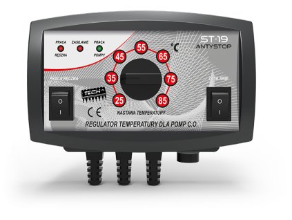 TECH EU-19 - Regulátor pre obehové čerpadlo ústredného kúrenia so snímačom teploty a funkciou ANTISTOP  + Garancia ceny: Niekto ponúka tento produkt lacnejšie? Máme pre Vás zľavu!