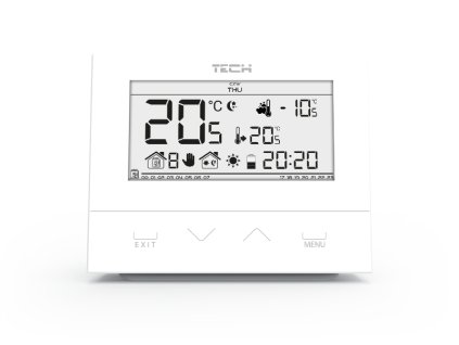 EU-292v2 - týždenný bezdrôtový termostat na batérie programovateľný - biely  + Garancia ceny: Niekto ponúka tento produkt lacnejšie? Máme pre Vás zľavu!