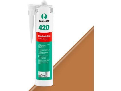 Kamnářský spárovací akrylový tmel Ramsauer KACHELOFEN 420 (Barva: 14 siena) vysokoteplotní akryl - 310ml