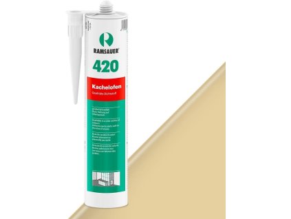 Kachliarsky špárovací akrylový tmel Ramsauer KACHELOFEN 420 (Farba: 3 svetlobéžová) vysokoteplotný akryl - 310ml