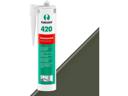 Kachliarsky špárovací akrylový tmel Ramsauer KACHELOFEN 420 (Farba: 9 tmavozelená) vysokoteplotný akryl - 310ml
