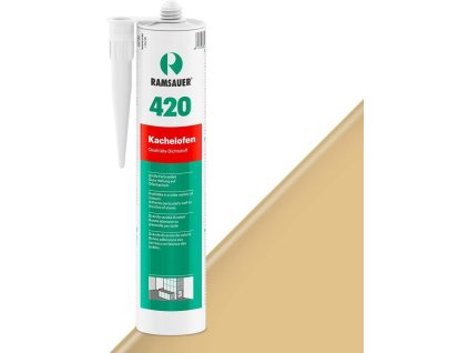 Kachliarsky špárovací akrylový tmel Ramsauer KACHELOFEN 420 (Farba: 13 pieskovobéžová) vysokoteplotný akryl - 310ml
