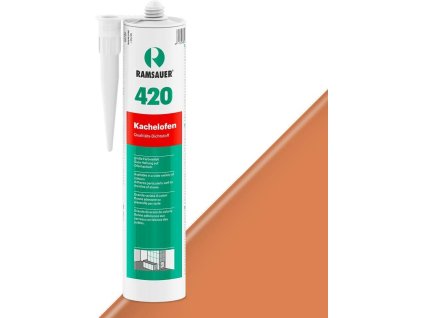 Kachliarsky špárovací akrylový tmel Ramsauer KACHELOFEN 420 (Farba: 15 škoricová) vysokoteplotný akryl - 310ml