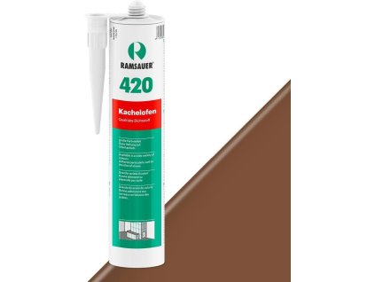 Kachliarsky špárovací akrylový tmel Ramsauer KACHELOFEN 420 (Farba: 17 orechovohnedá) vysokoteplotný akryl - 310ml