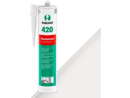 Kamnářský spárovací akrylový tmel Ramsauer KACHELOFEN 420 (Barva: 18 bílá) vysokoteplotní akryl - 310ml