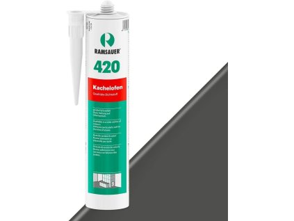 Kachliarsky špárovací akrylový tmel Ramsauer KACHELOFEN 420 (Farba: 7 antracit) vysokoteplotný akryl - 310ml