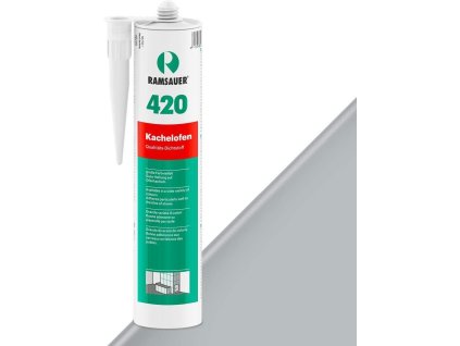 Kachliarsky špárovací akrylový tmel Ramsauer KACHELOFEN 420 (Farba: 5 šedá) vysokoteplotný akryl - 310ml