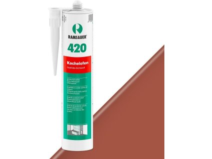 Kamnářský spárovací akrylový tmel Ramsauer KACHELOFEN 420 (Barva: 16 hnědá) vysokoteplotní akryl - 310ml