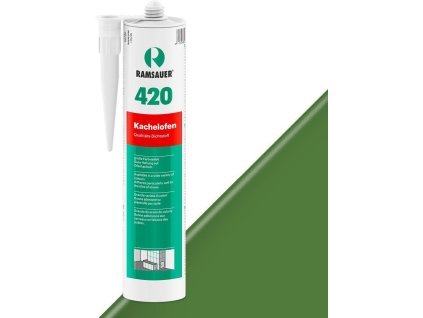 Kachliarsky špárovací akrylový tmel Ramsauer KACHELOFEN 420 (Farba: 10 zelená) vysokoteplotný akryl - 310ml