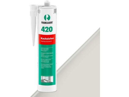 Kachliarsky špárovací akrylový tmel Ramsauer KACHELOFEN 420 (Farba: 4 svetlošedá) vysokoteplotný akryl - 310ml