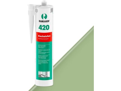 Kachliarsky špárovací akrylový tmel Ramsauer KACHELOFEN 420 (Farba: 12 svetlozelená) vysokoteplotný akryl - 310ml