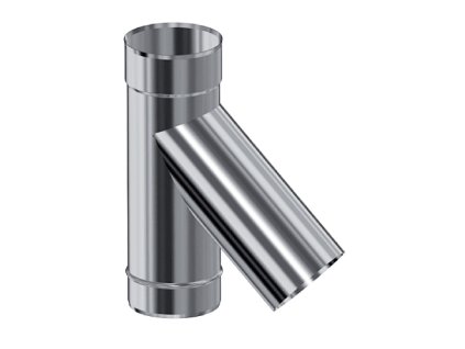Nerezový sopúch 45° - priemer 140 mm, dymovod - jednoplášť
