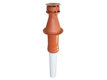 Komín zvislý červený koax.PP60/100DDBR