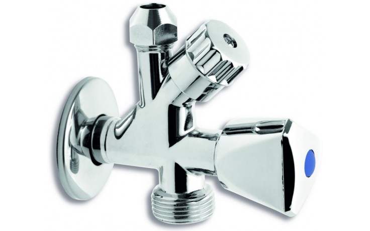 Ventil práčkový kombinovaný 1/2" x 3/4" x 3/8"