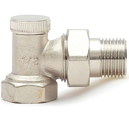 Spiatočkový ventil uzatvárací rohový 1/2" poniklovaný