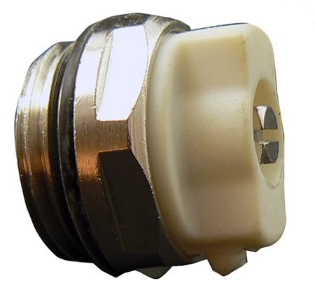 Odvzdušňovací ventil radiátorový 1/2" - ručný plastový