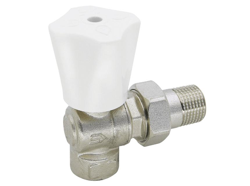 VE-4524 Radiátorový ventil trojpolohový DN15 - 1/2", guľový rohový