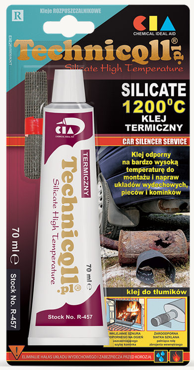 Vysokoteplotný tmel Klik do 1200°C - 70 ml ( tmel / lepidlo na pec, krb, výfuk )