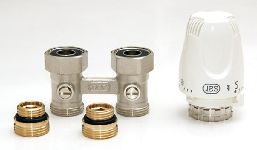 SET_VK priamy - 1/2"-3/4"E - termostatický set EUROKONUS s W5-RI na dopojenie radiátorov