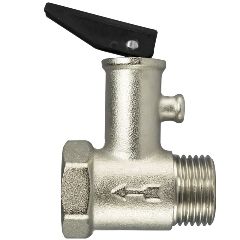 Ventil poistný 1/2" MF k boileru 9 bar mini, poniklovaný