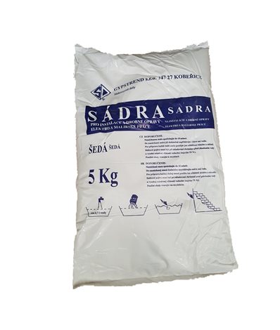 Sádra 5kg sivá